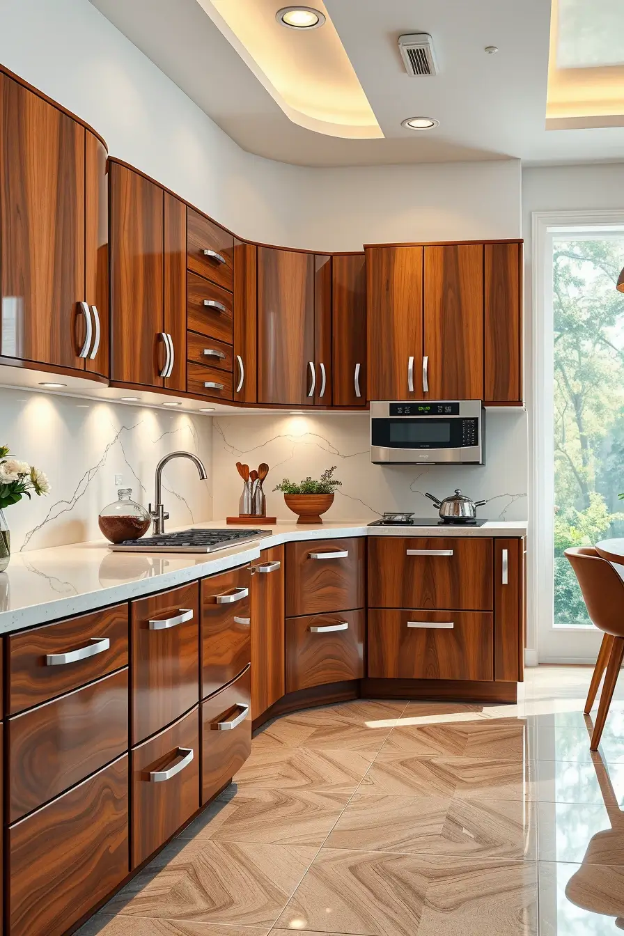 64 Wood Kitchen Ideas 2026: Curved, Designer & Modern Wood Kitchens With Sculptural Forms
