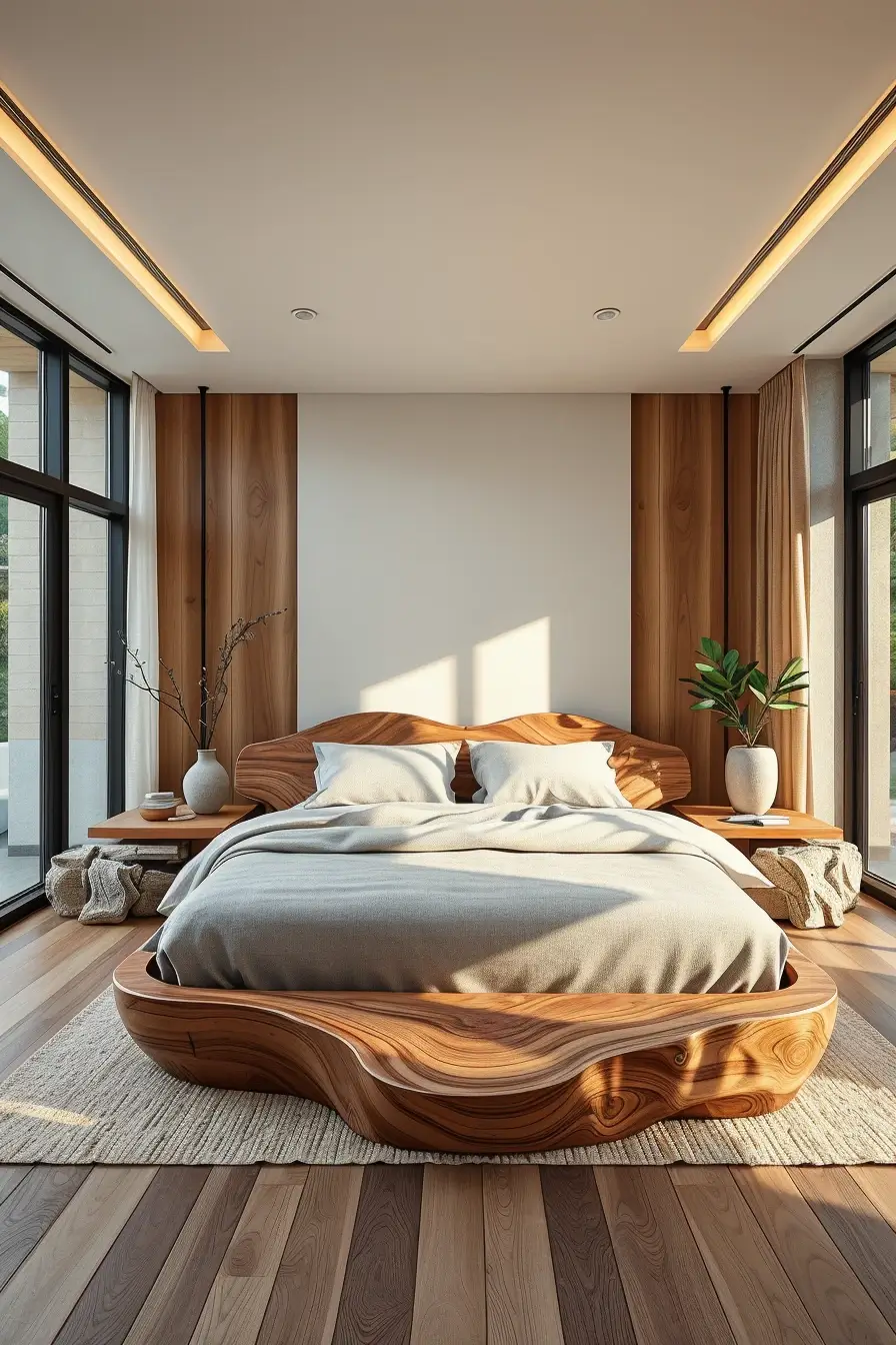 62 Wooden Bed Design Ideas 2026 With Sculptural And Designer Wooden Headboards