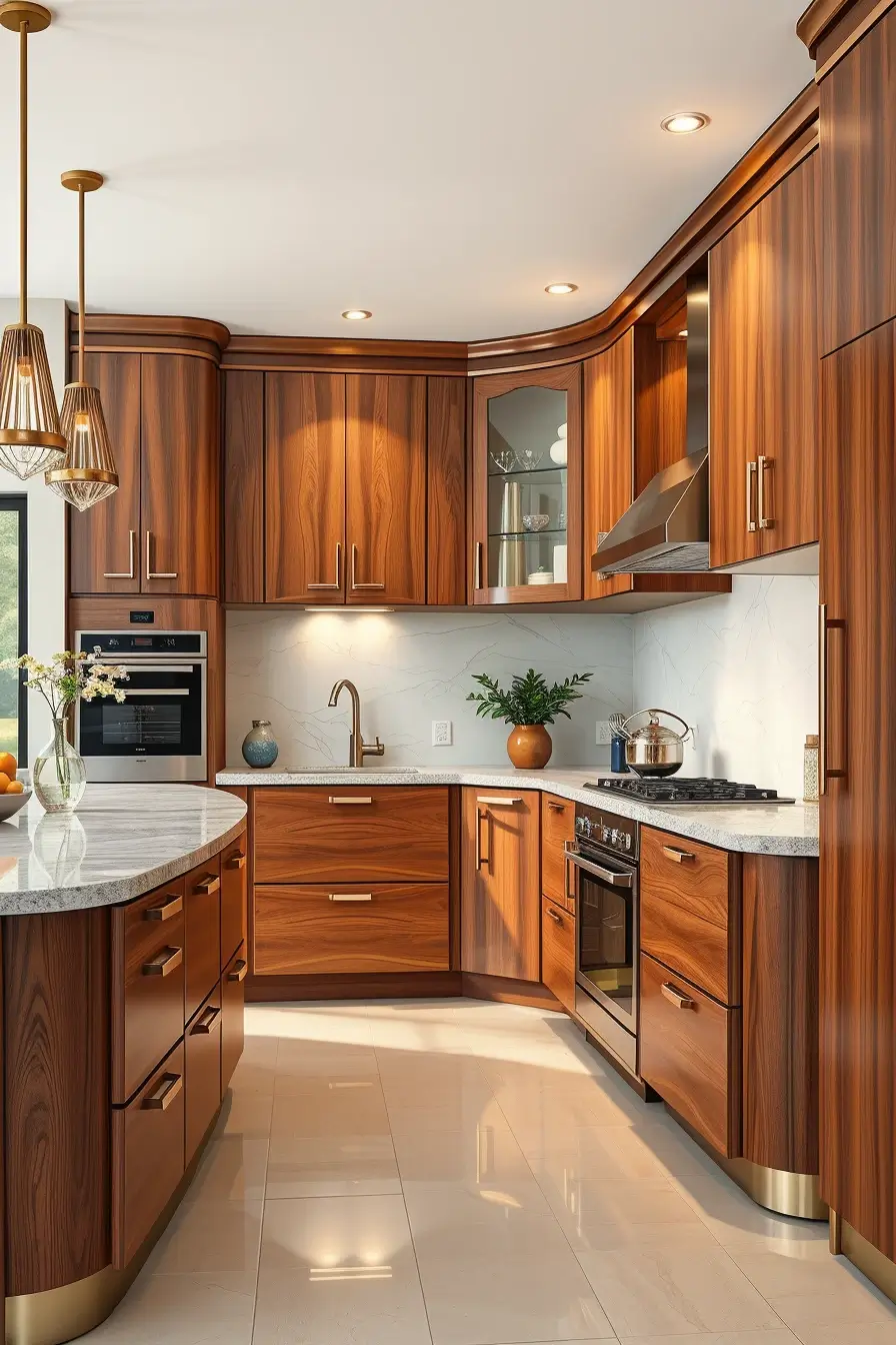 64 Wood Kitchen Ideas 2026: Curved, Designer & Modern Wood Kitchens With Sculptural Forms