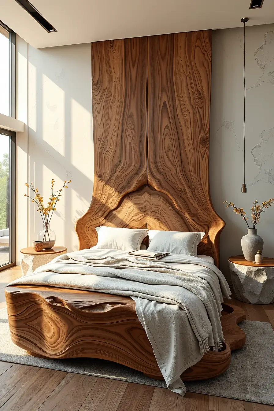 62 Wooden Bed Design Ideas 2026 With Sculptural And Designer Wooden Headboards
