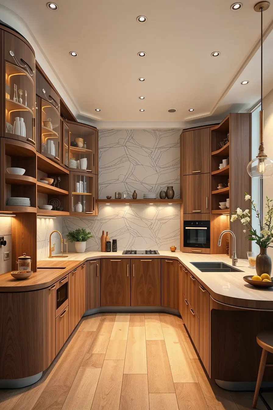 64 Wood Kitchen Ideas 2026: Curved, Designer & Modern Wood Kitchens With Sculptural Forms
