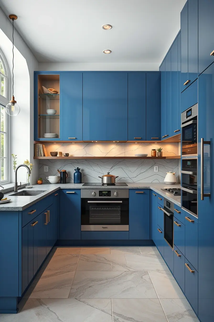 64 Blues Kitchen Ideas 2026: Modern Designer Blue Kitchens With Luxury Style
