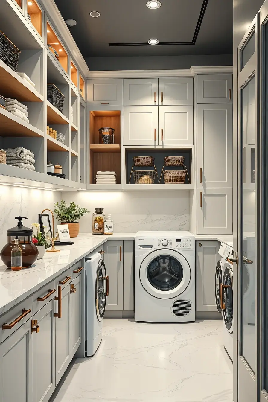 62 Laundry Room Shelves Ideas 2026: Stylish, Modern and Designer Storage Solutions