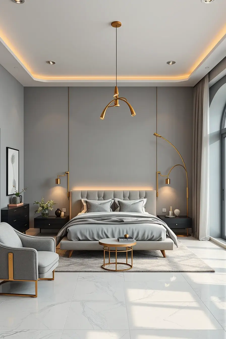 64 Grey Bedroom Ideas 2026: Modern Designer Grey Bedrooms With Curved Furniture