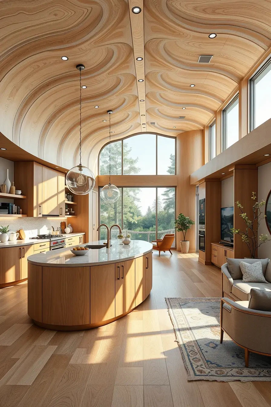 64 Wood Kitchen Ideas 2026: Curved, Designer & Modern Wood Kitchens With Sculptural Forms