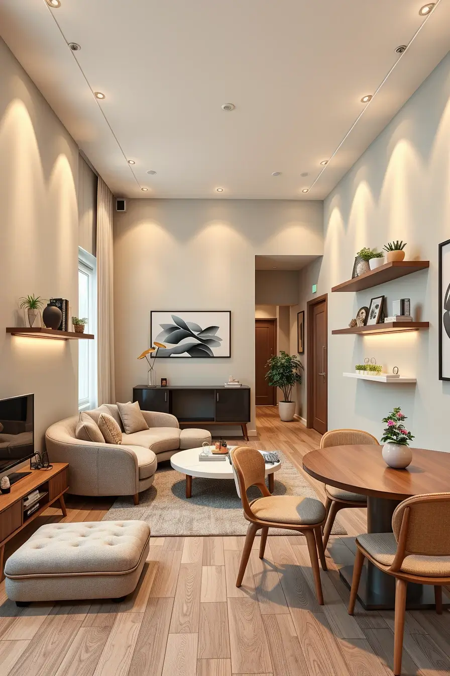 68 Apartment Living Room Designs 2026: Modern, Stylish, Curved Interior Ideas