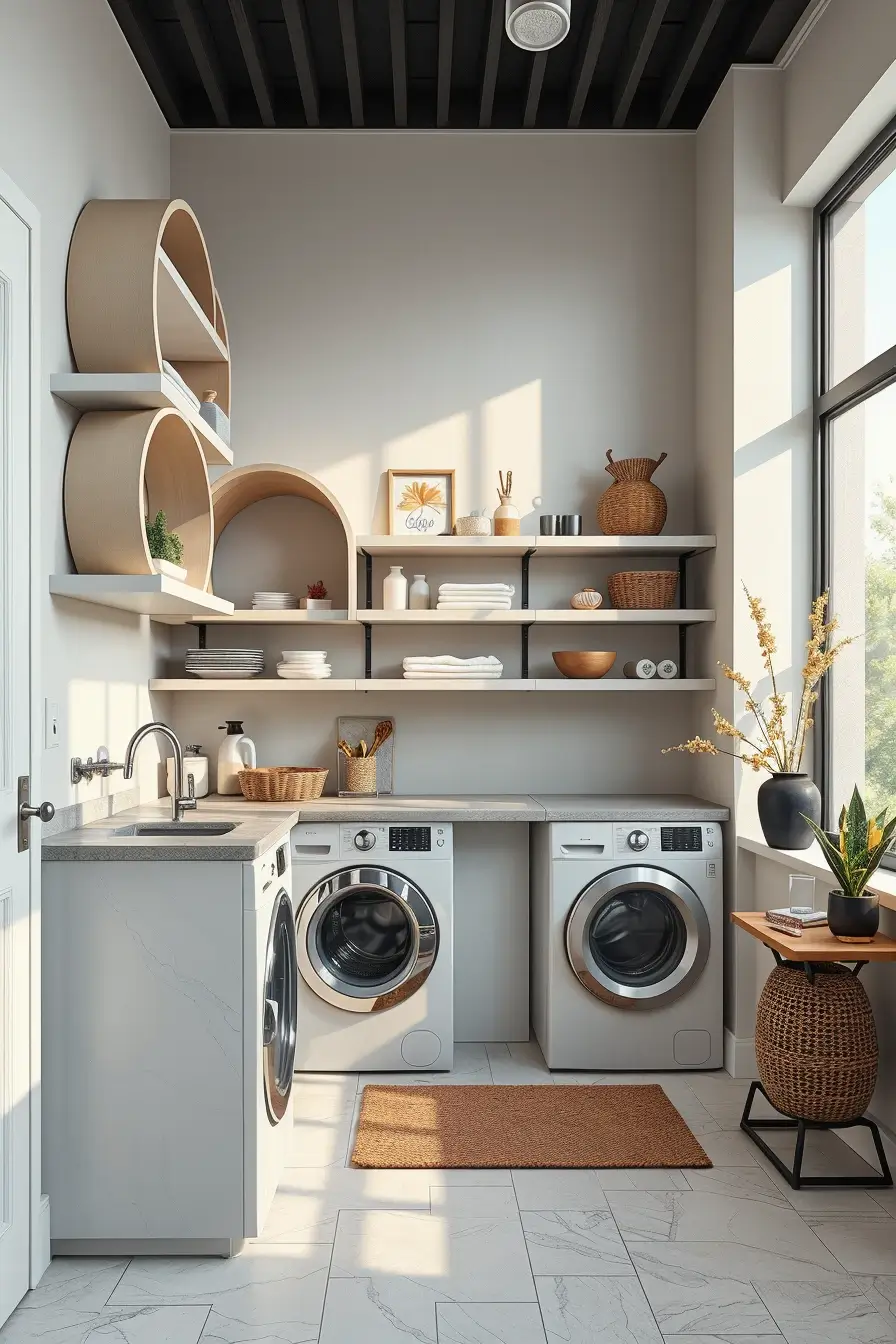 62 Laundry Room Shelves Ideas 2026: Stylish, Modern and Designer Storage Solutions