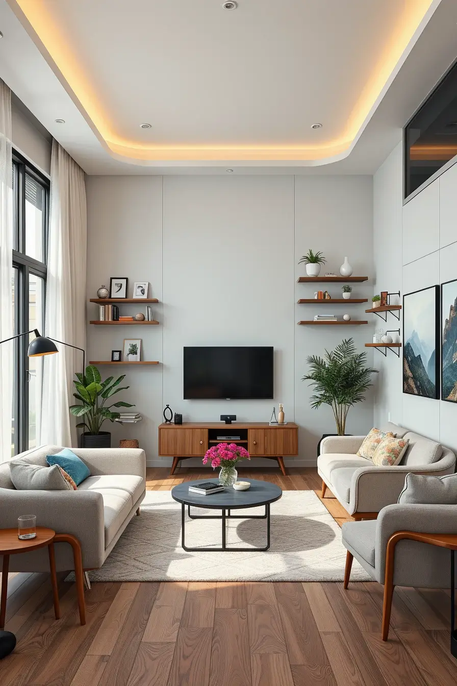 66  Compact Living Room Ideas 2026: Modern, Stylish & Space-Saving Design Inspiration