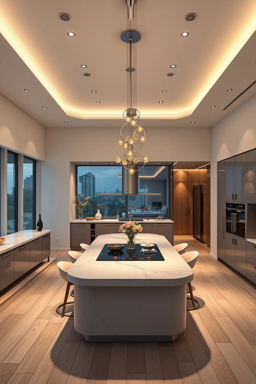 64 Open Kitchen Living Rooms for 2026 with Curved Designer Interiors