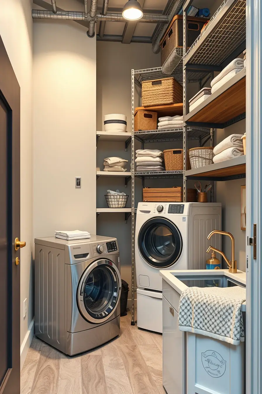 62 Laundry Room Shelves Ideas 2026: Stylish, Modern and Designer Storage Solutions