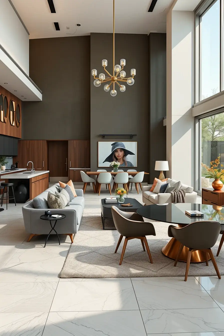 64 Open Kitchen Living Rooms for 2026 with Curved Designer Interiors