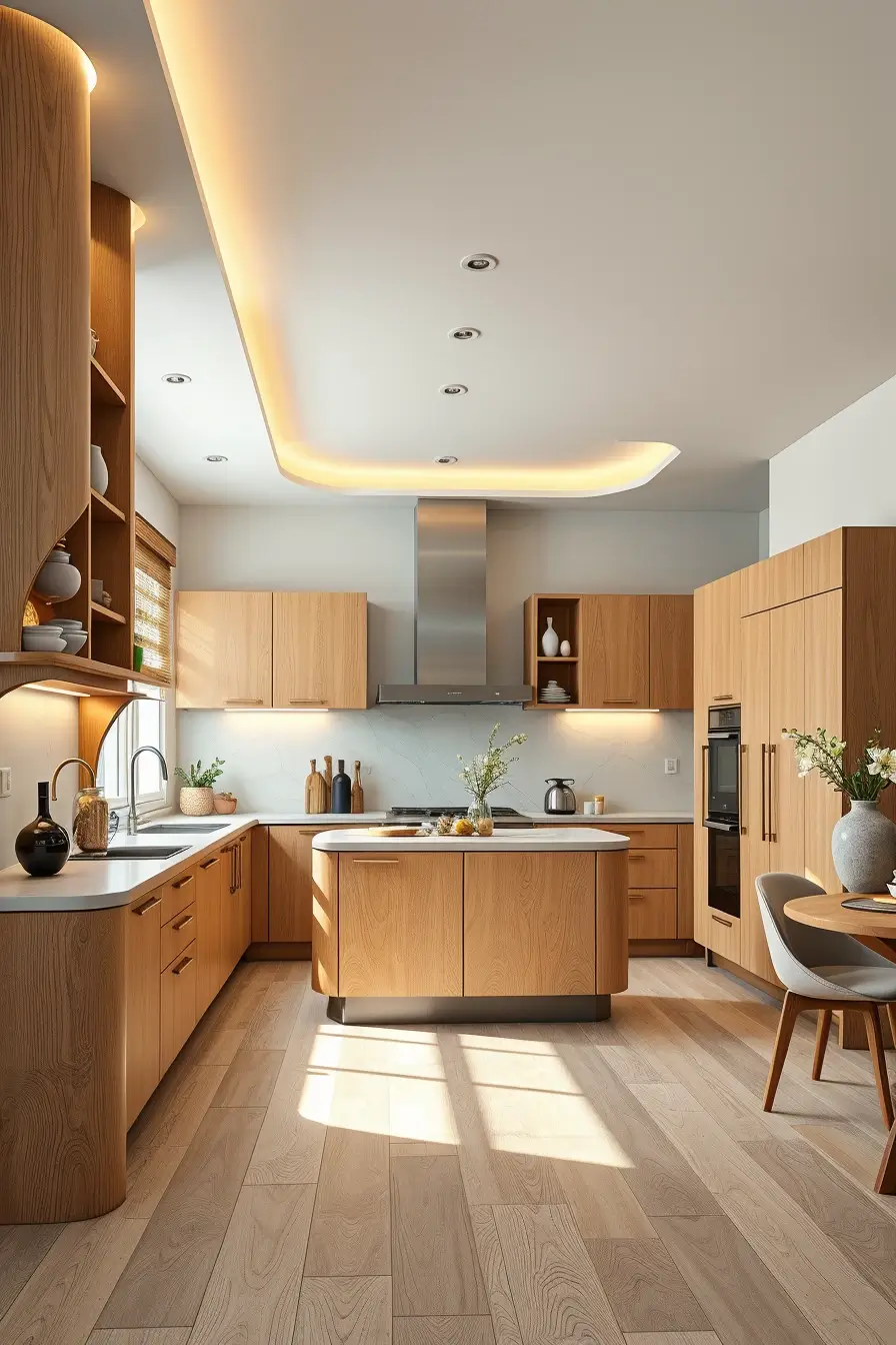 62 Oak Kitchen Ideas 2026: Sculptural, Curved and Designer Oak Interiors