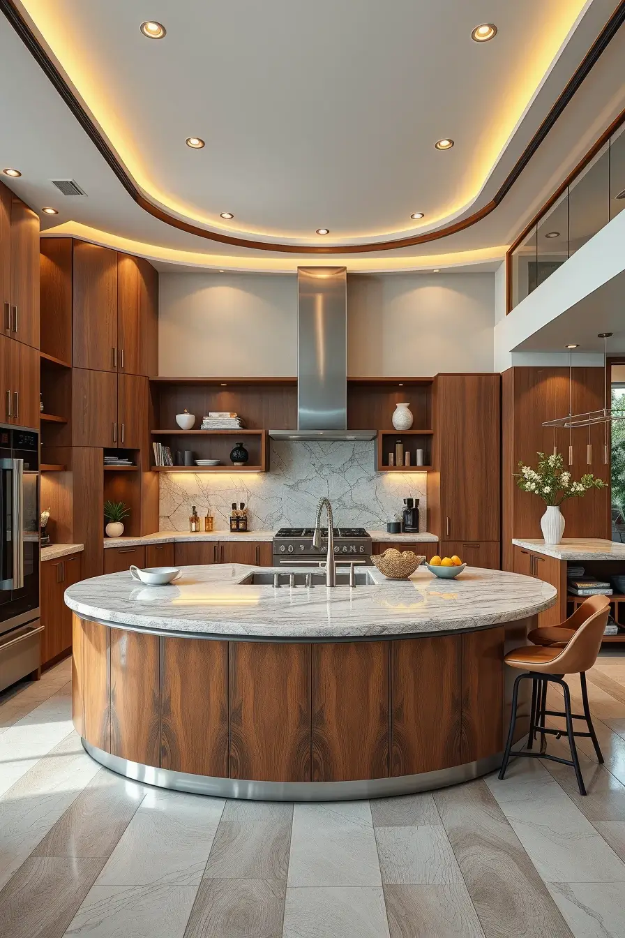 64 Wood Kitchen Ideas 2026: Curved, Designer & Modern Wood Kitchens With Sculptural Forms