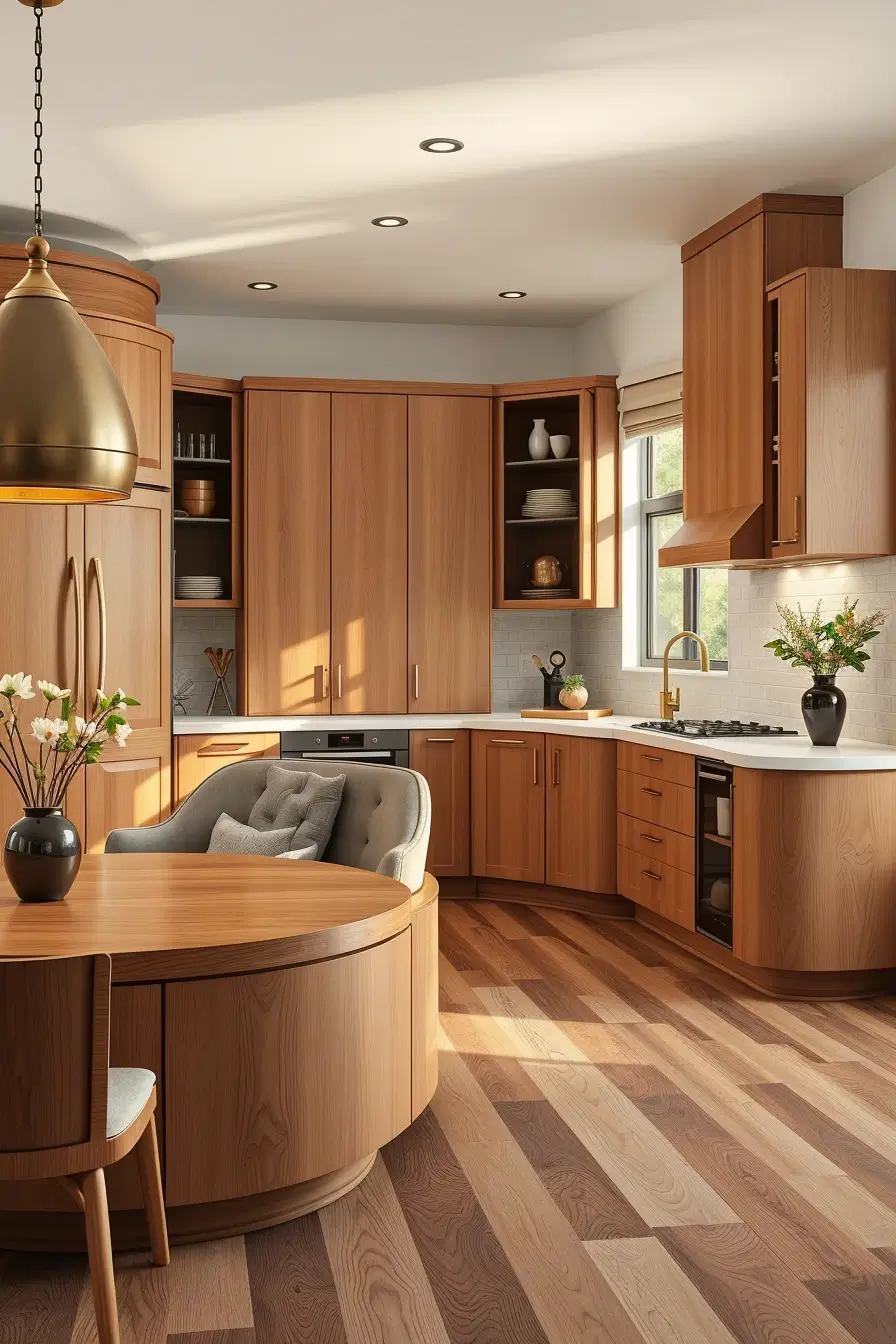64 Wood Kitchen Ideas 2026: Curved, Designer & Modern Wood Kitchens With Sculptural Forms