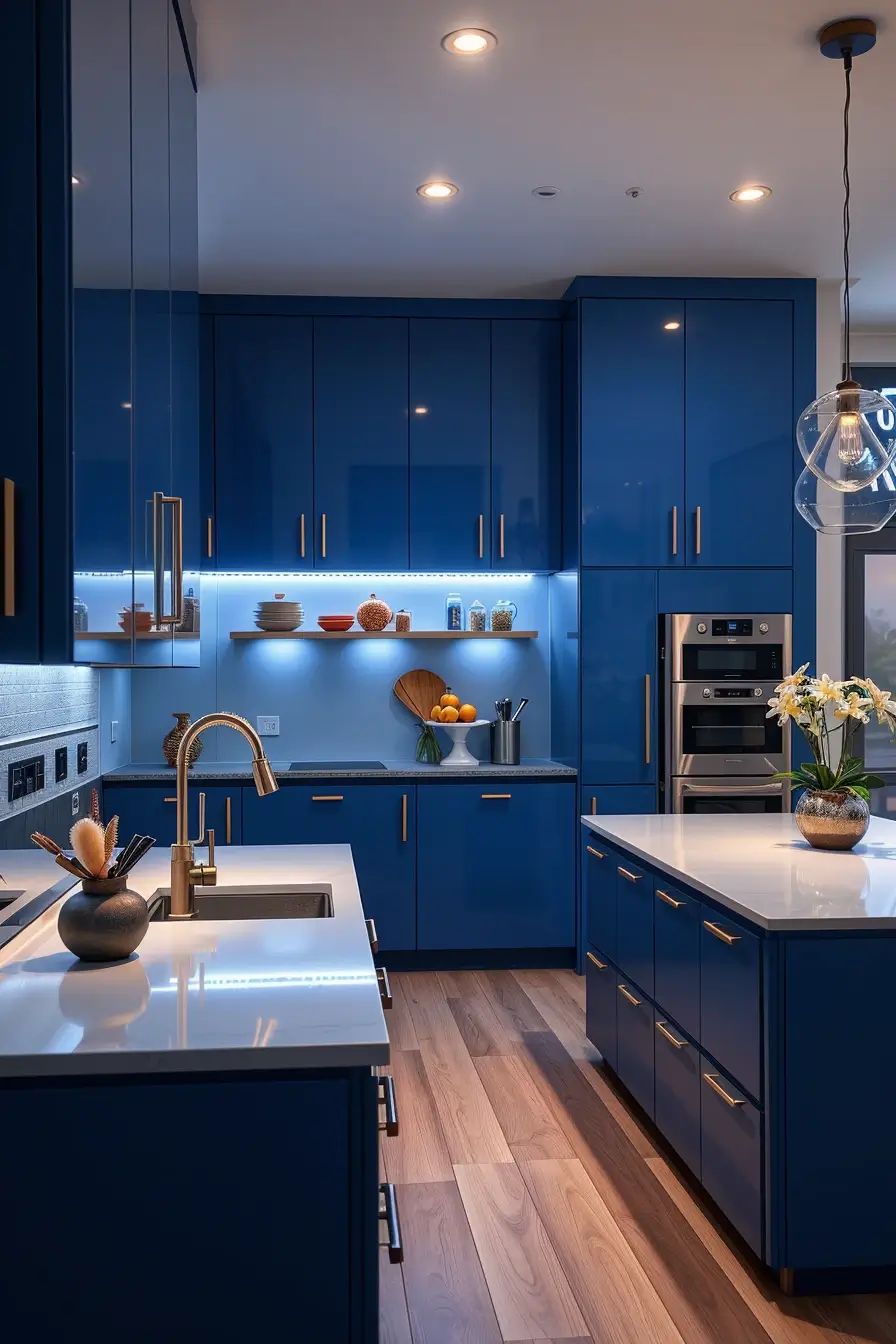 64 Blues Kitchen Ideas 2026: Modern Designer Blue Kitchens With Luxury Style