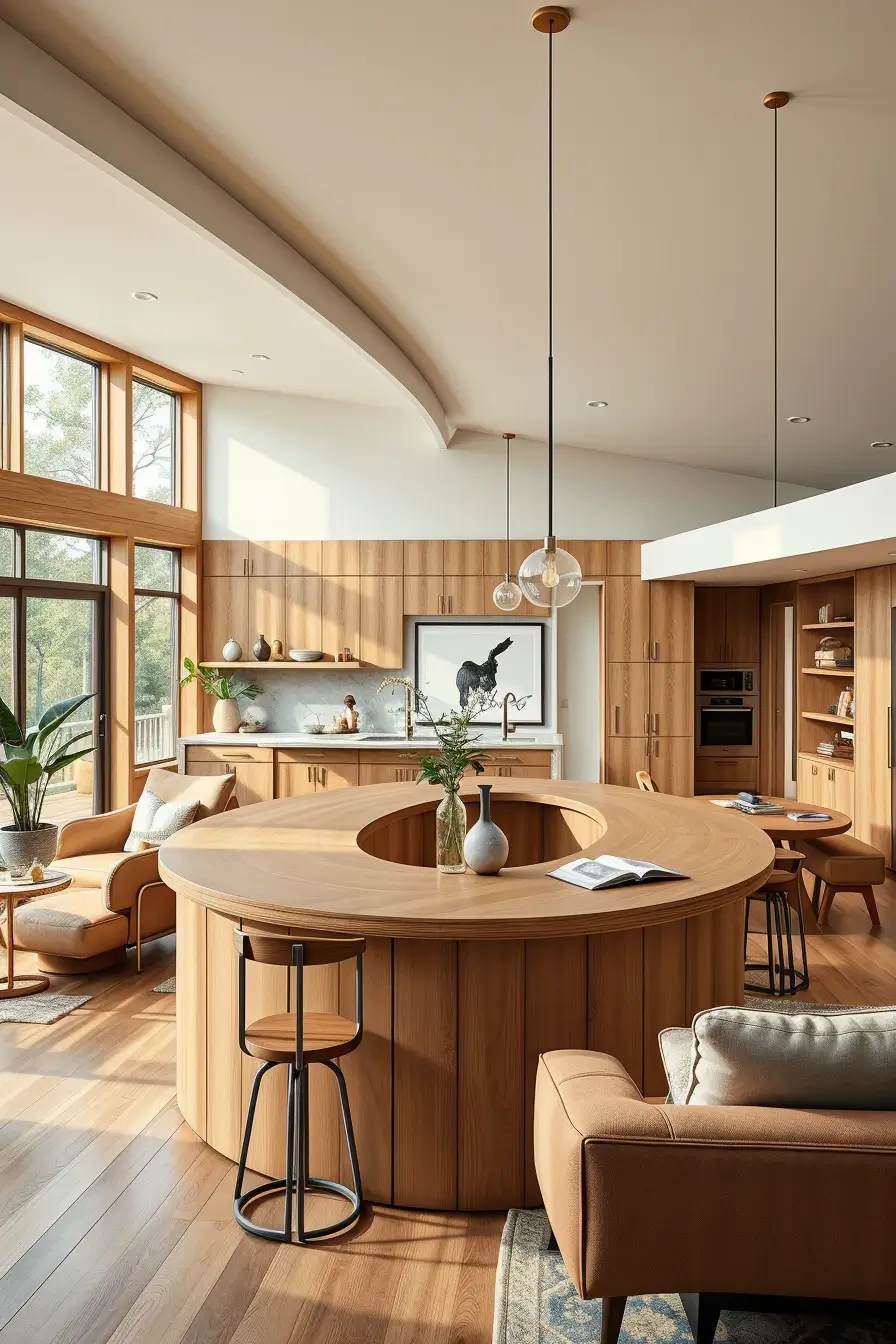 62 Oak Kitchen Ideas 2026: Sculptural, Curved and Designer Oak Interiors
