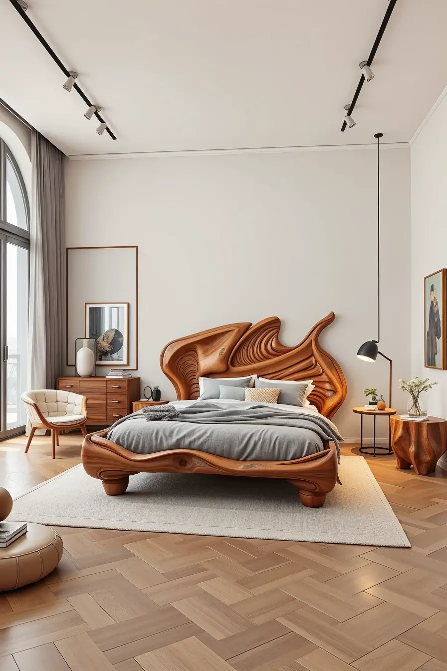62 Wooden Bed Design Ideas 2026 With Sculptural And Designer Wooden Headboards