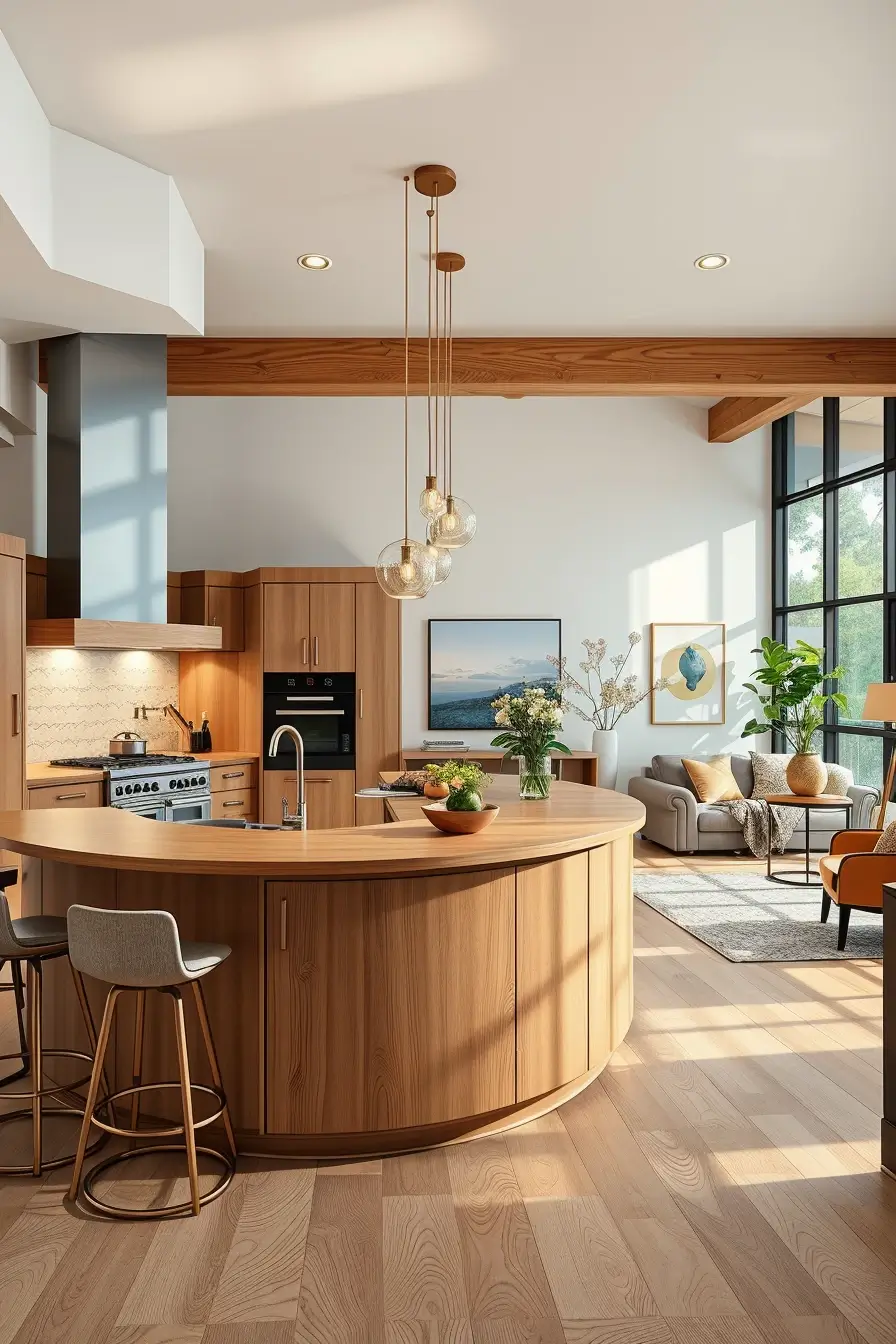 62 Oak Kitchen Ideas 2026: Sculptural, Curved and Designer Oak Interiors