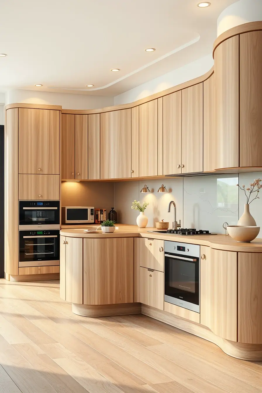 64 Wood Kitchen Ideas 2026: Curved, Designer & Modern Wood Kitchens With Sculptural Forms
