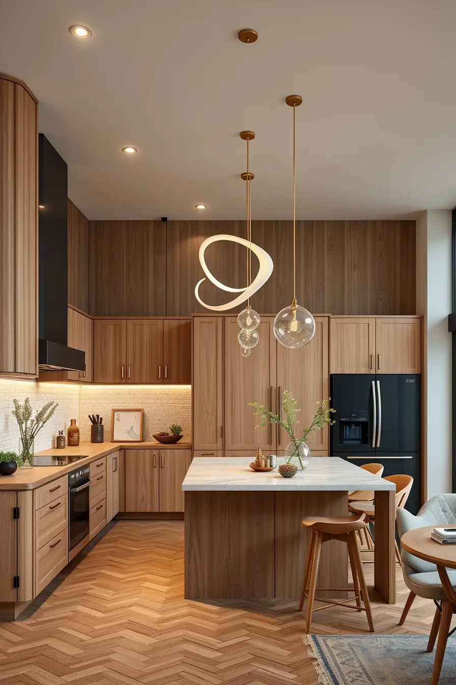62 Oak Kitchen Ideas 2026: Sculptural, Curved and Designer Oak Interiors