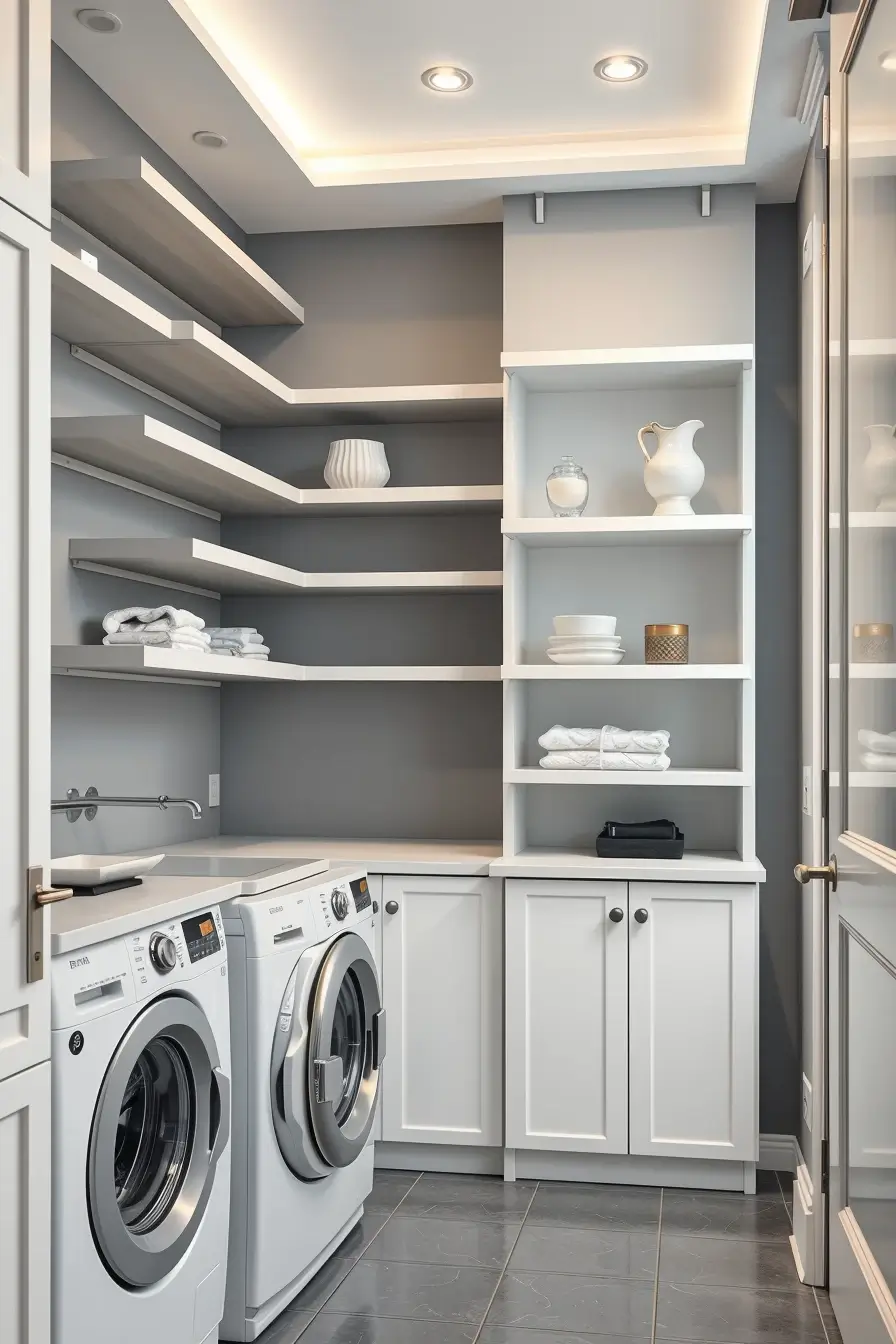 62 Laundry Room Shelves Ideas 2026: Stylish, Modern and Designer Storage Solutions