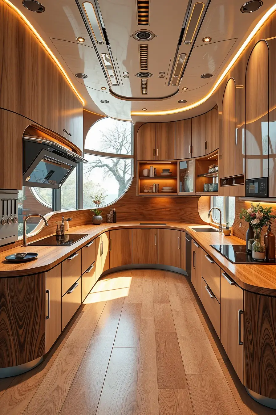 64 Wood Kitchen Ideas 2026: Curved, Designer & Modern Wood Kitchens With Sculptural Forms