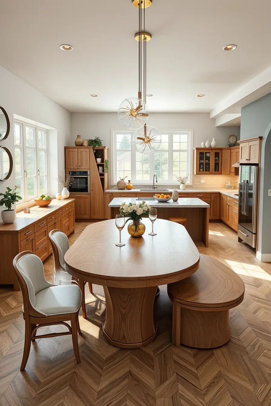 62 Oak Kitchen Ideas 2026: Sculptural, Curved and Designer Oak Interiors