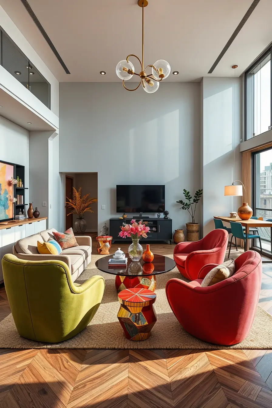 68 Apartment Living Room Designs 2026: Modern, Stylish, Curved Interior Ideas