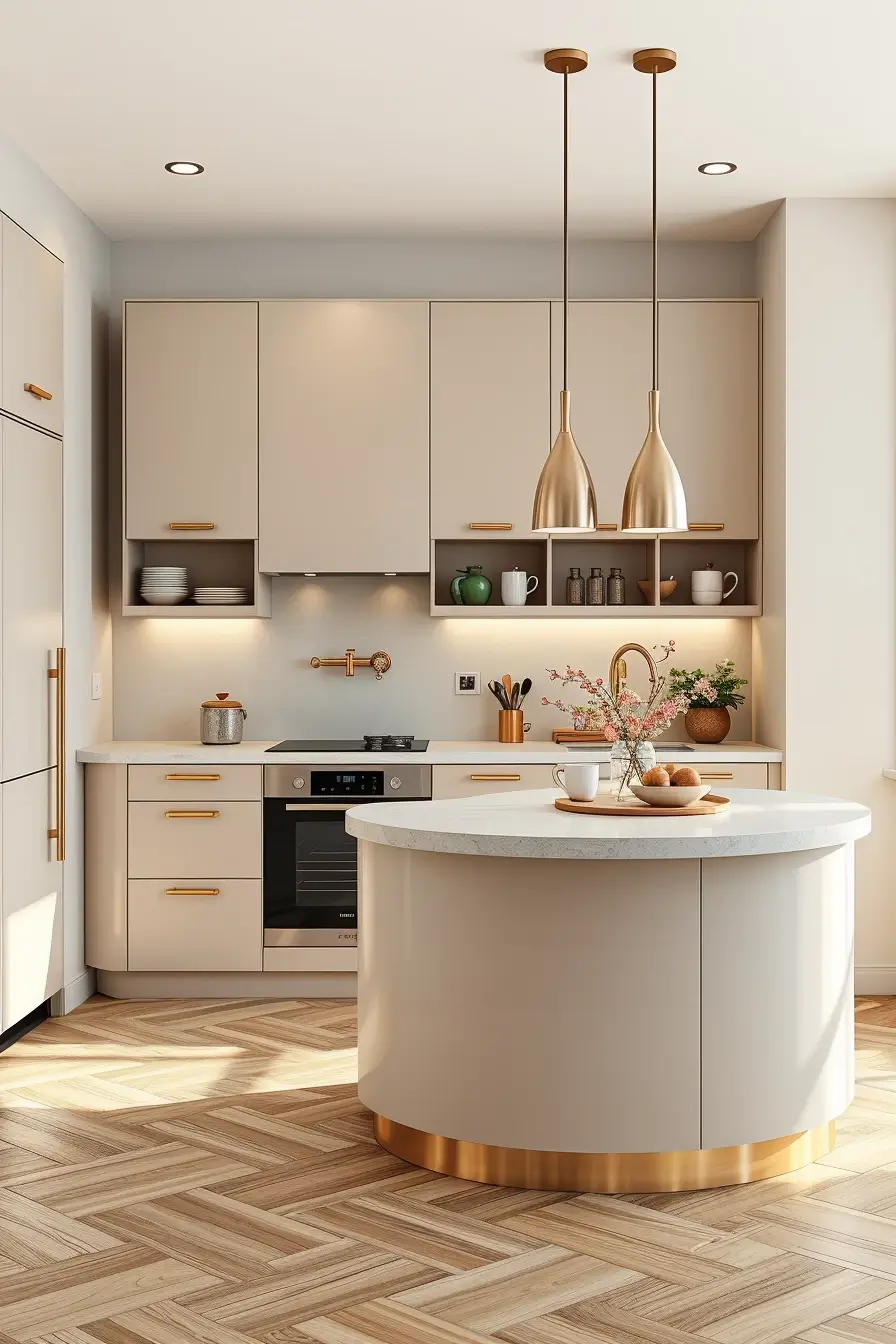 65 Small Kitchen Ideas 2026: Modern Designs, Curved Furniture & Space-Saving Trends
