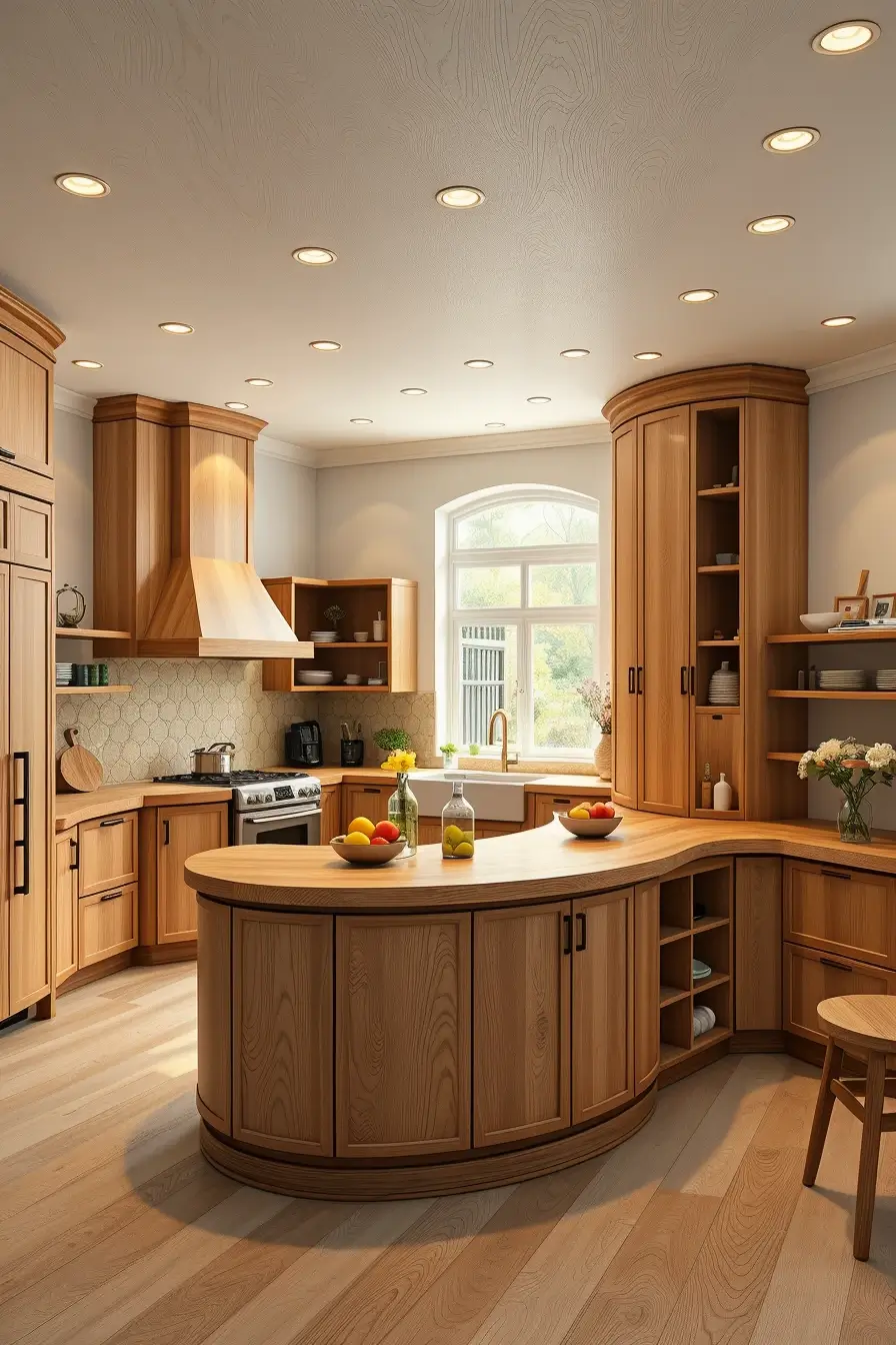 64 Wood Kitchen Ideas 2026: Curved, Designer & Modern Wood Kitchens With Sculptural Forms