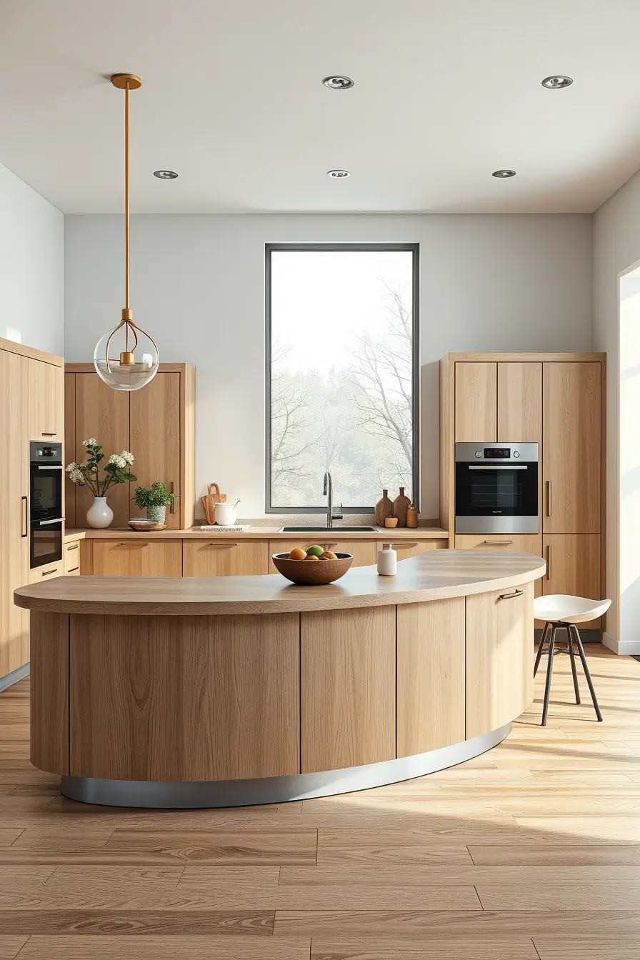 62 Oak Kitchen Ideas 2026: Sculptural, Curved and Designer Oak Interiors