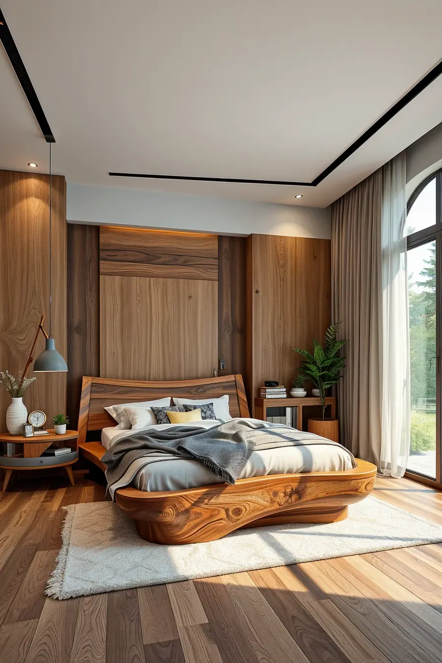 62 Wooden Bed Design Ideas 2026 With Sculptural And Designer Wooden Headboards