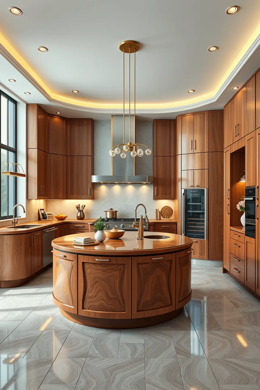 64 Wood Kitchen Ideas 2026: Curved, Designer & Modern Wood Kitchens With Sculptural Forms