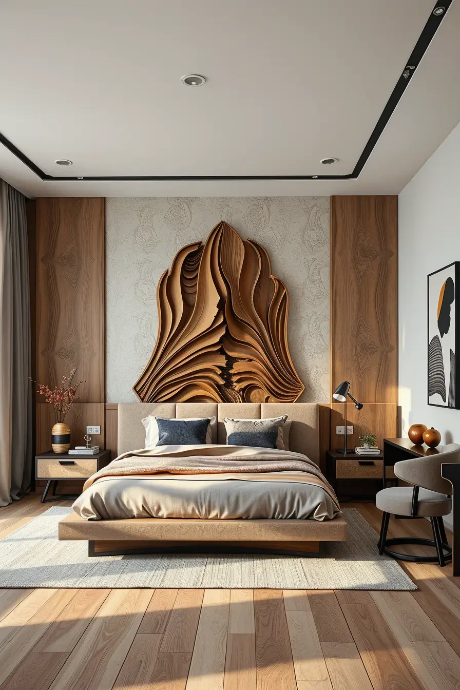 62 Wooden Bed Design Ideas 2026 With Sculptural And Designer Wooden Headboards