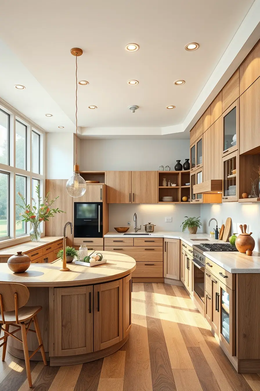 64 Wood Kitchen Ideas 2026: Curved, Designer & Modern Wood Kitchens With Sculptural Forms