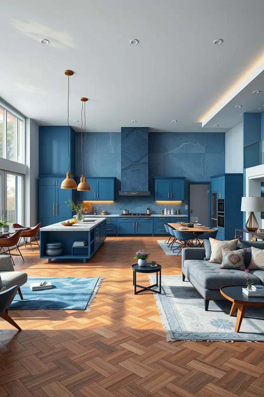 64 Blues Kitchen Ideas 2026: Modern Designer Blue Kitchens With Luxury Style