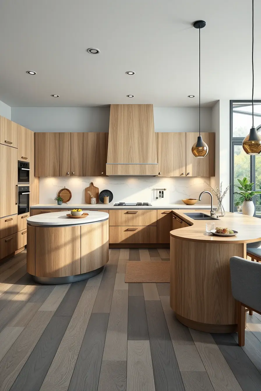 62 Oak Kitchen Ideas 2026: Sculptural, Curved and Designer Oak Interiors