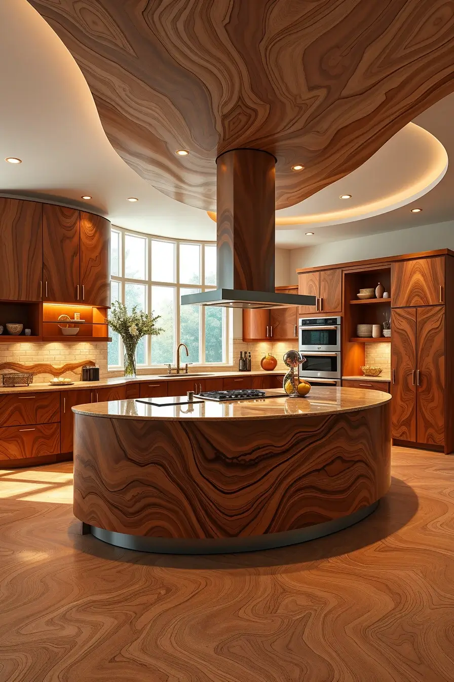 64 Wood Kitchen Ideas 2026: Curved, Designer & Modern Wood Kitchens With Sculptural Forms