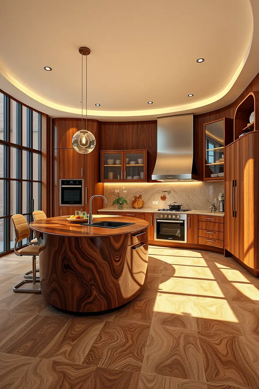 64 Wood Kitchen Ideas 2026: Curved, Designer & Modern Wood Kitchens With Sculptural Forms