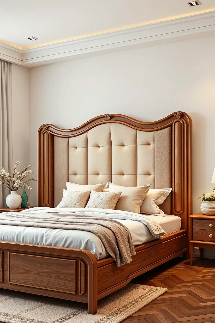 62 Wooden Bed Design Ideas 2026 With Sculptural And Designer Wooden Headboards