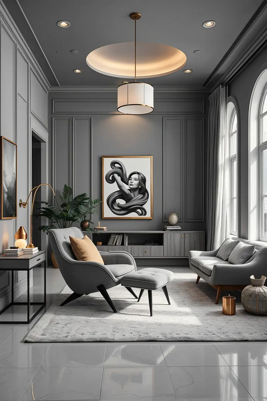 64 Grey Bedroom Ideas 2026: Modern Designer Grey Bedrooms With Curved Furniture