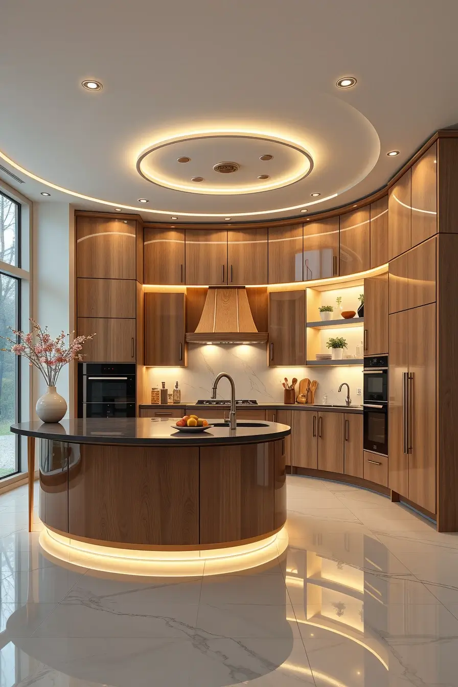 64 Wood Kitchen Ideas 2026: Curved, Designer & Modern Wood Kitchens With Sculptural Forms