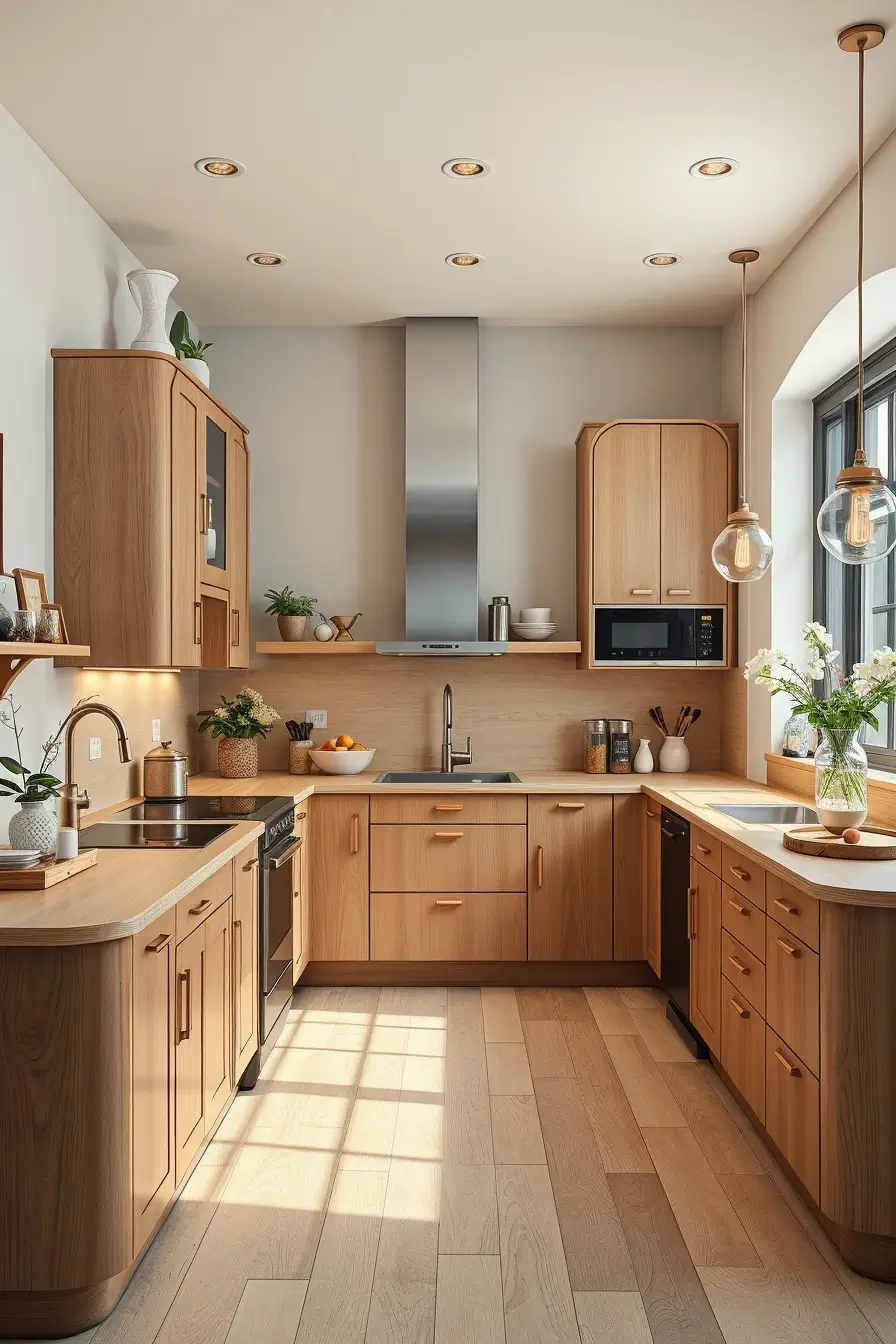 62 Oak Kitchen Ideas 2026: Sculptural, Curved and Designer Oak Interiors