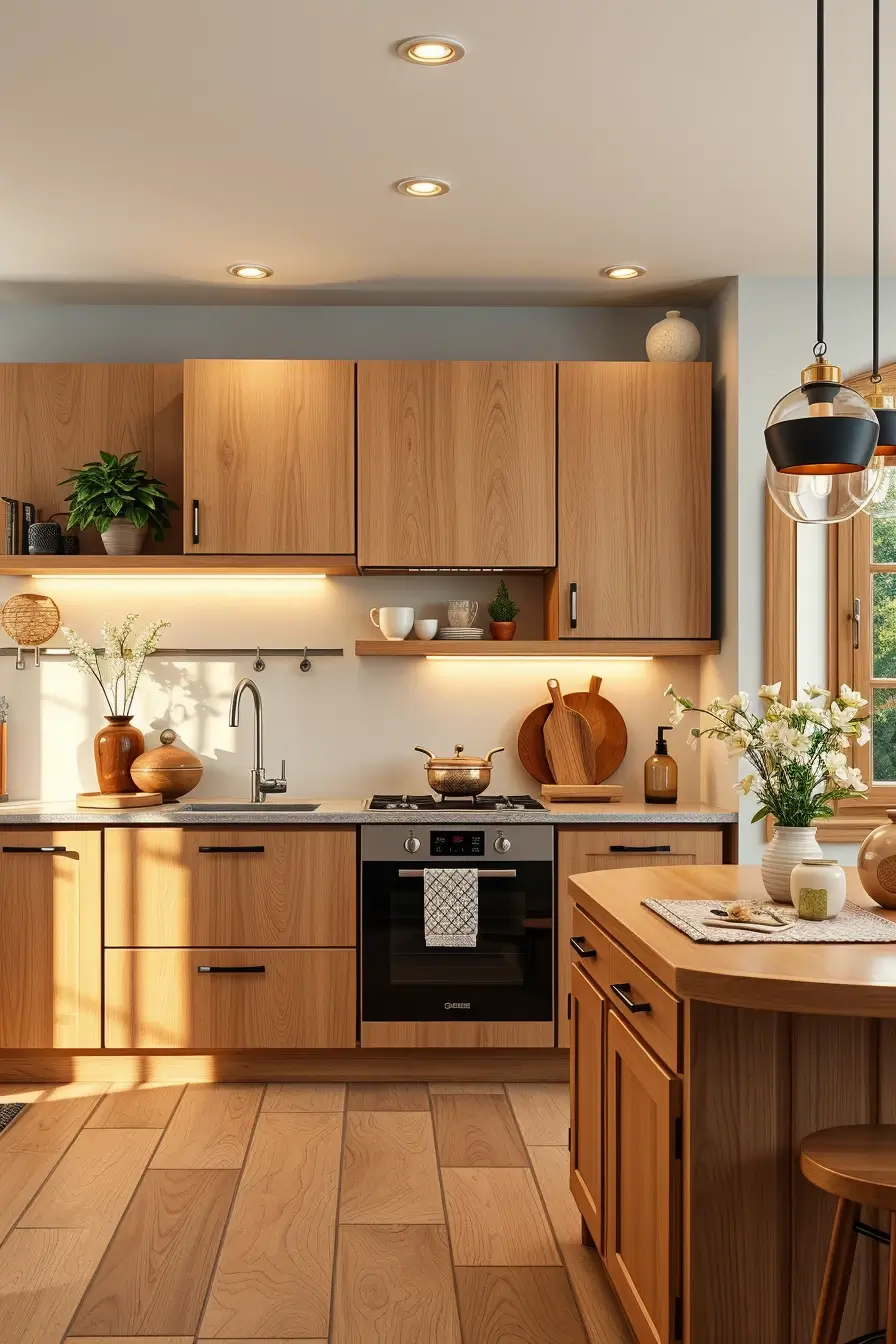 62 Oak Kitchen Ideas 2026: Sculptural, Curved and Designer Oak Interiors