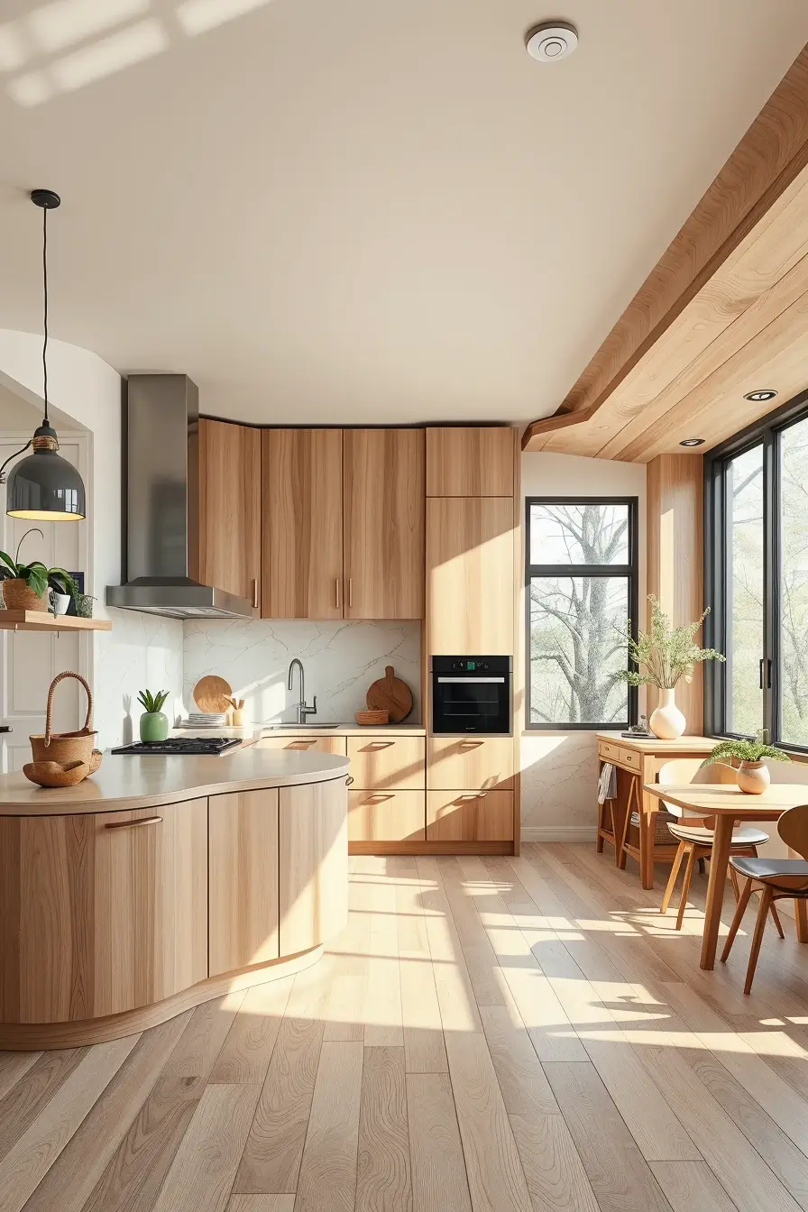 64 Wood Kitchen Ideas 2026: Curved, Designer & Modern Wood Kitchens With Sculptural Forms