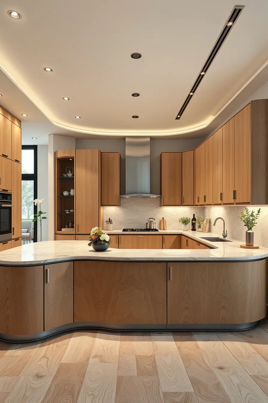 62 Oak Kitchen Ideas 2026: Sculptural, Curved and Designer Oak Interiors