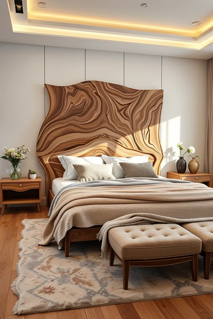 62 Wooden Bed Design Ideas 2026 With Sculptural And Designer Wooden Headboards