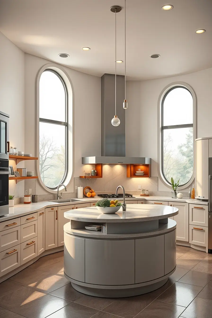64 Kitchen Remodel Concepts for 2026: Stylish Curved, Oval, and Streamlined Design Ideas