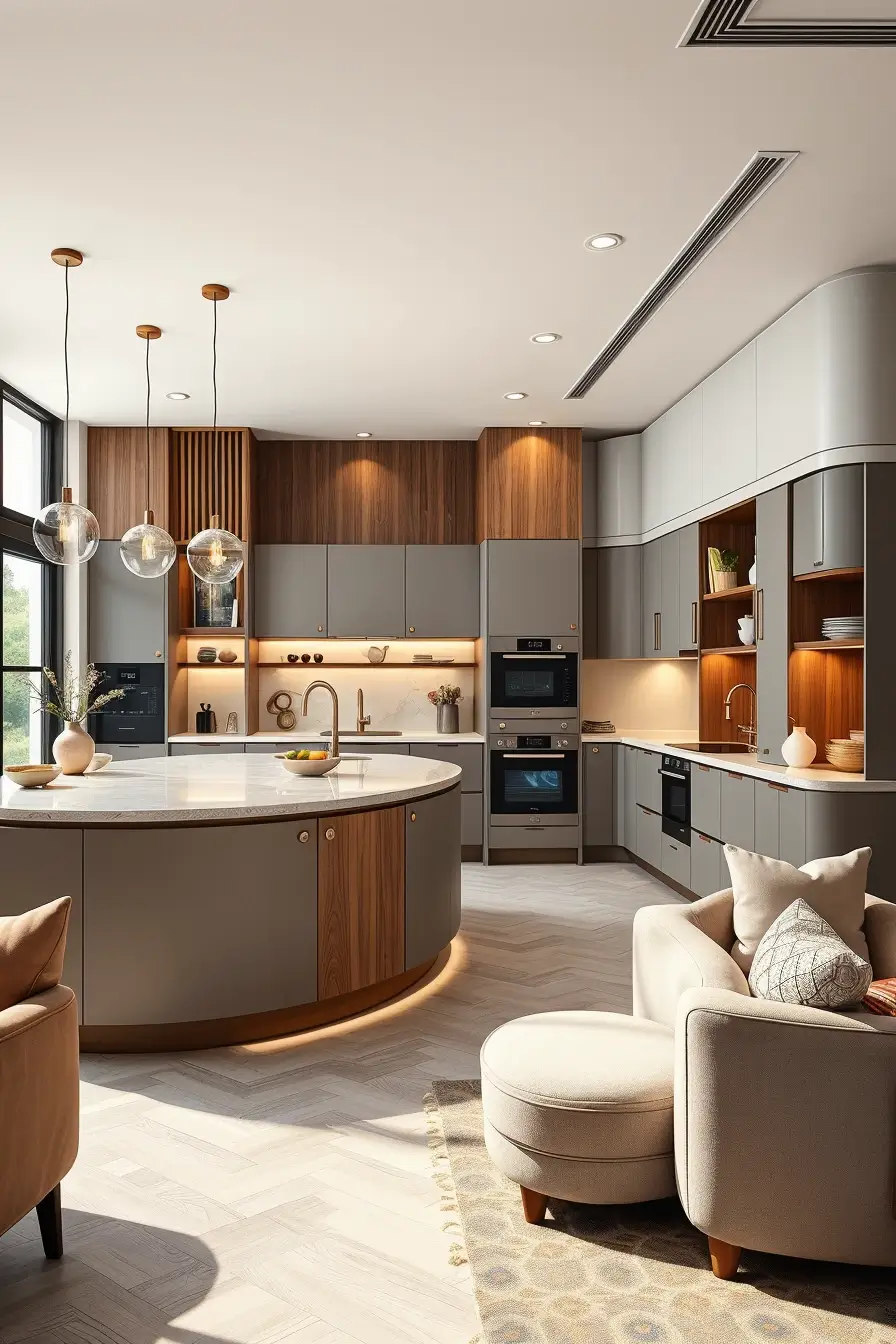 64 Kitchen Layouts 2026: Stylish Curved and Modern Designer Kitchen Ideas