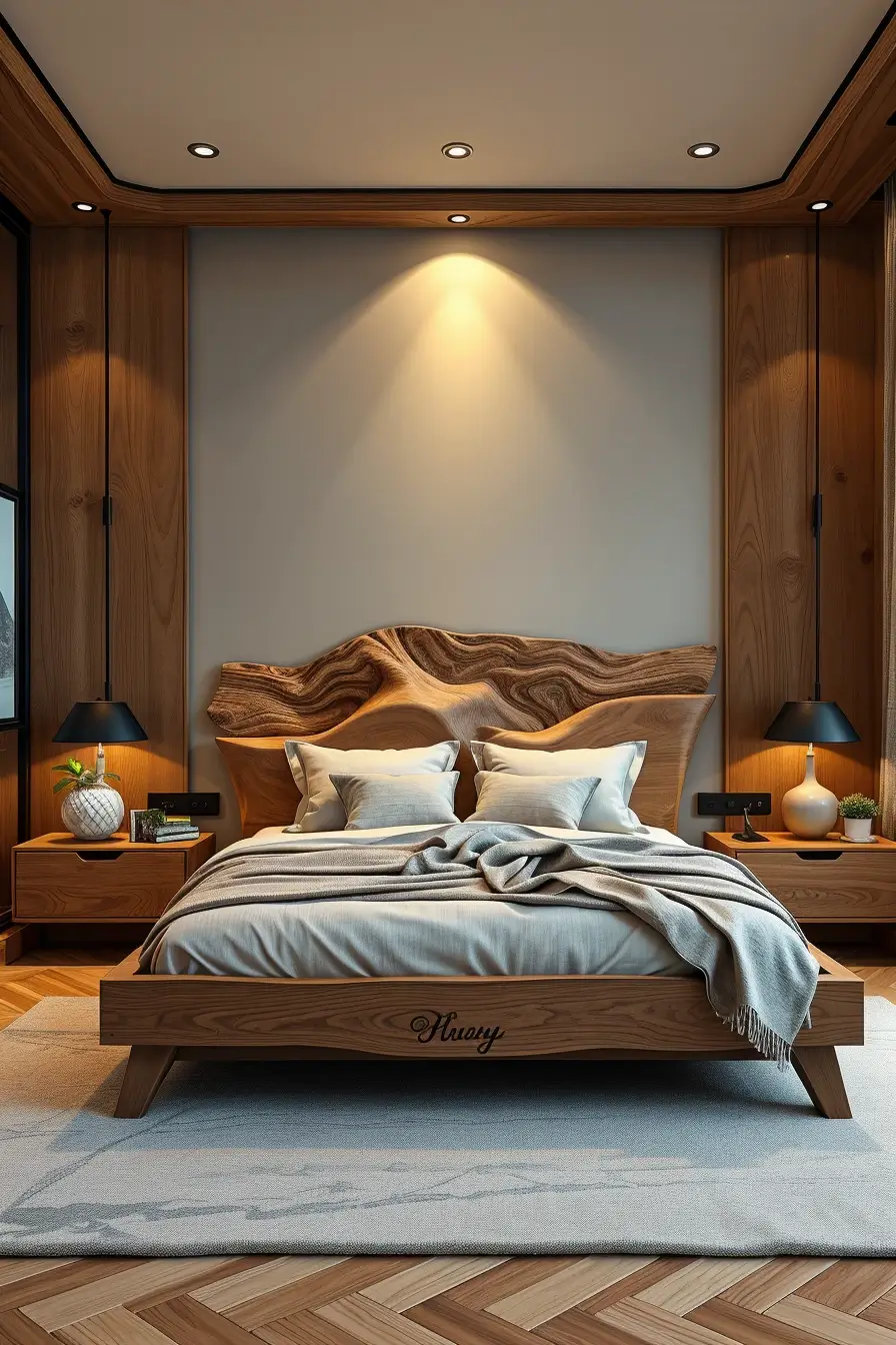 62 Wooden Bed Design Ideas 2026 With Sculptural And Designer Wooden Headboards